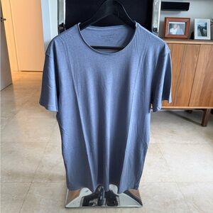All Saints Figure Tee, Color is Light Blue, Men's Shirt